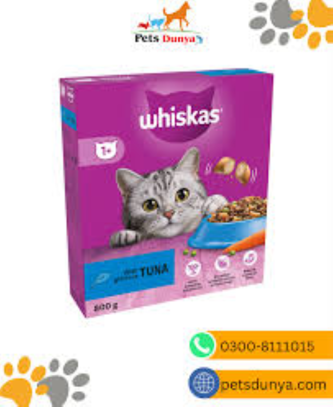 WHISKAS DRY CAT FOOD TUNA 1.9KG